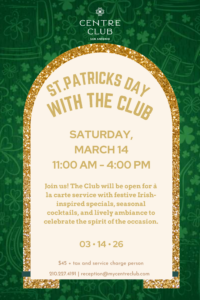 ST.PATRICKS DAY WITH CENTRE CLUB